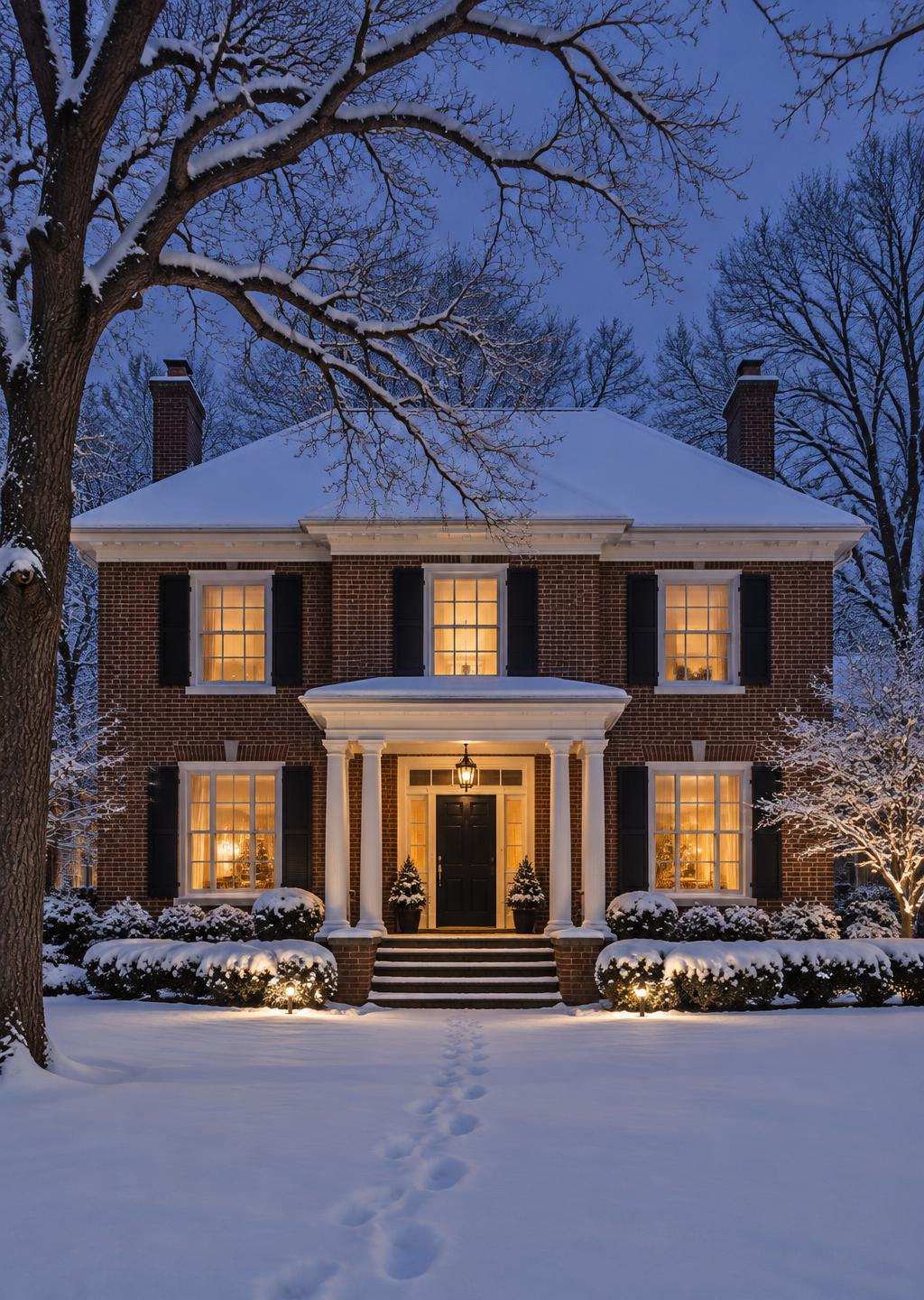 Brick home built for Midwest winters